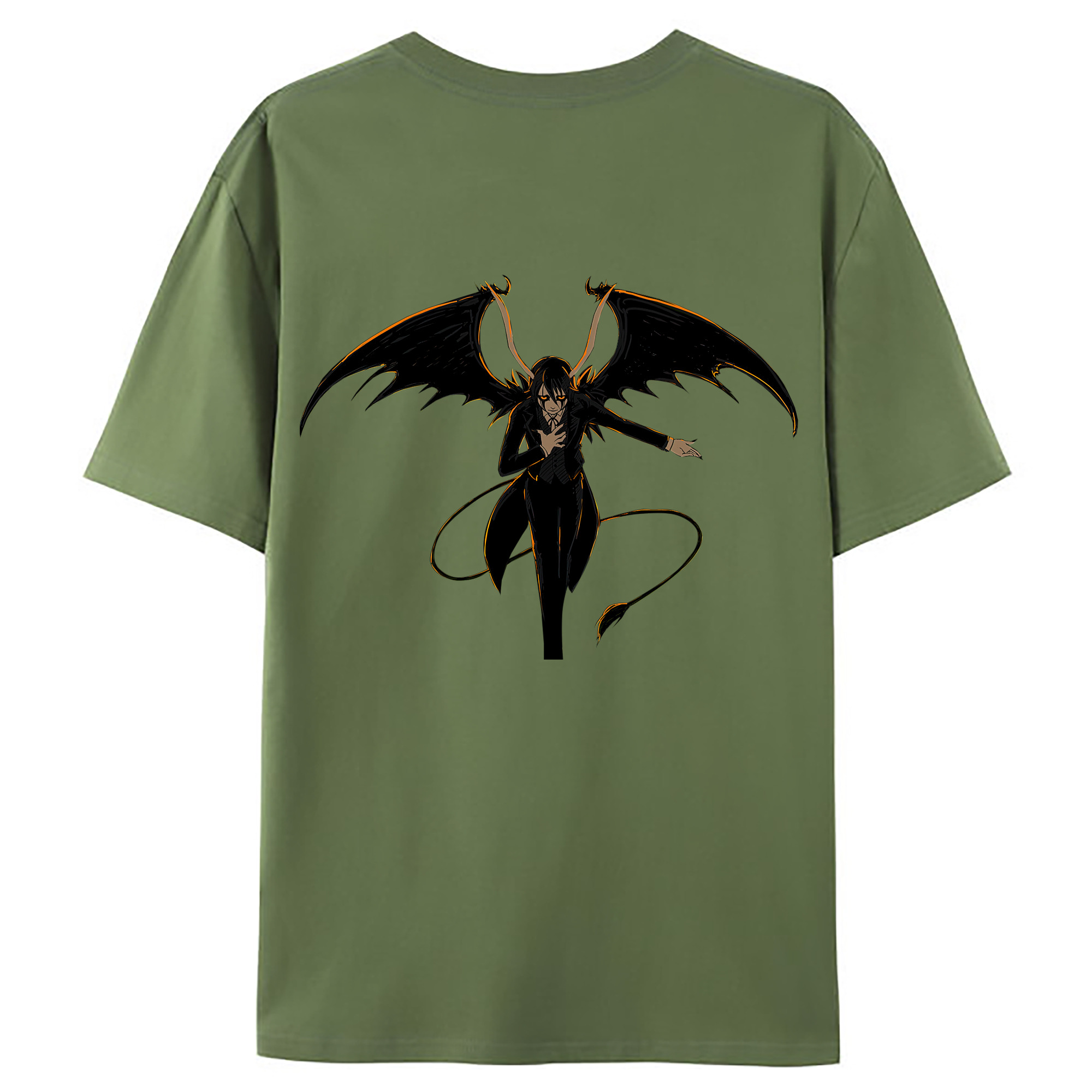 （画像用） ブリーチ ウルキオラ·シファー BLEACH Ulquiorra cifer 綿100％ メンズ半袖Tシャツ（バックプリント） 通気性